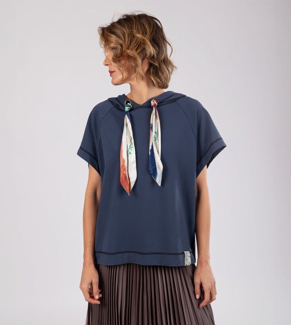 Anekke Studio Navy Blue Sleeveless Felpe | SC5319807