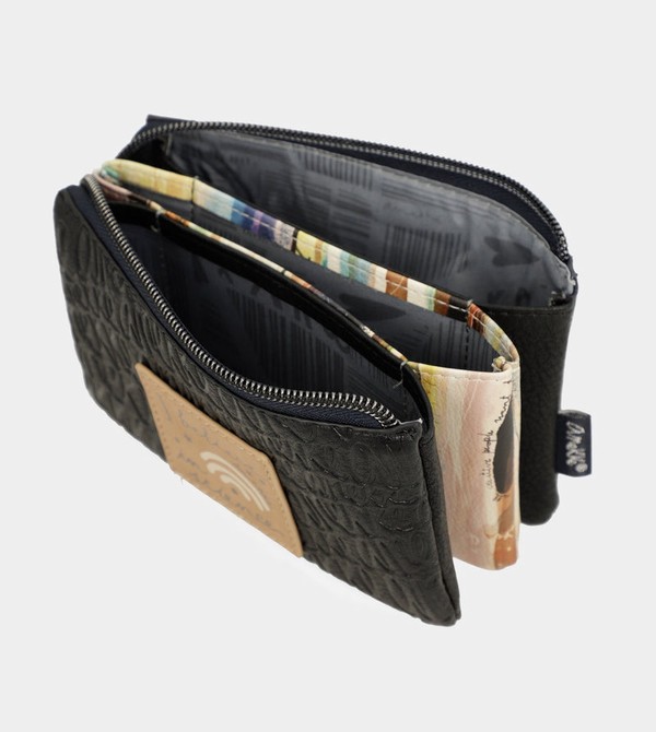 Anekke Studio Navy Blue Triple Coin Portafogli | YI7019235