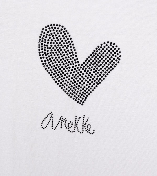 Anekke White Crop Top Magliette | JX1905368