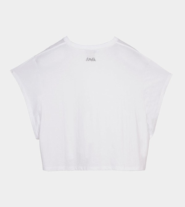 Anekke White Crop Top Magliette | JX1905368