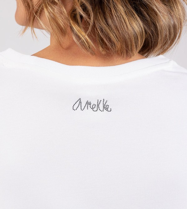 Anekke White Crop Top Magliette | JX1905368