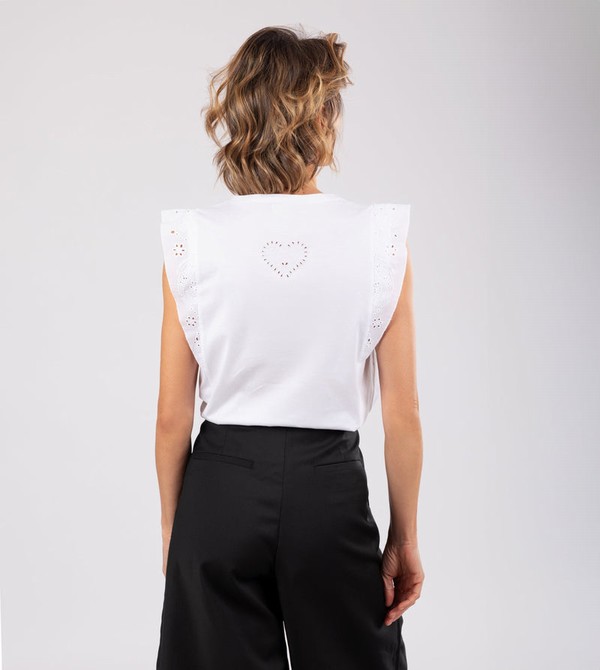 Anekke White Tank Top Magliette | HL9073642