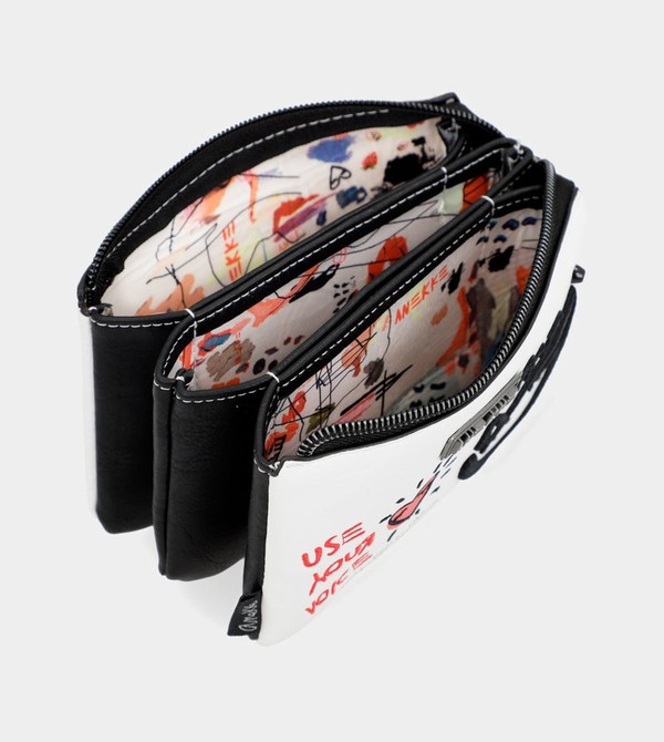 Anekke White Triple Compartment Energy Portafogli | BO4718569